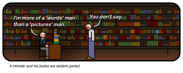 Words Man - A minister and his books are seldom parted, via ASBO Jesus